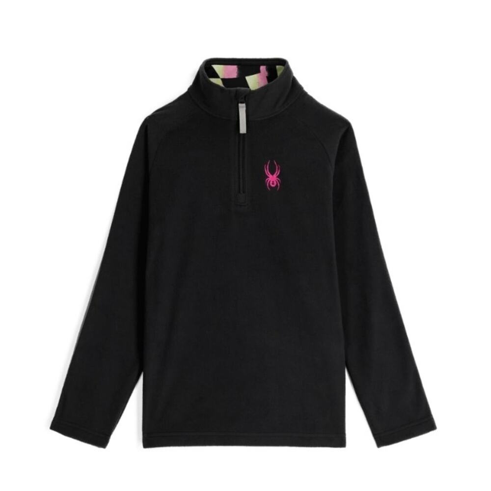 Spyder Youth Speed Fleece 1/2 Zip Pullover - Black Girls S